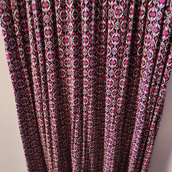 Lane Bryant Multicolored Design Sleeveless Faux Wrap Top Dress in Size 18/20 - Picture 5 of 10